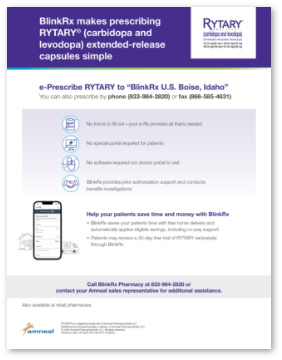 BlinkRx and Other Patient Resources | RYTARY (carbidopa and levodopa)  Extended-Release Capsules